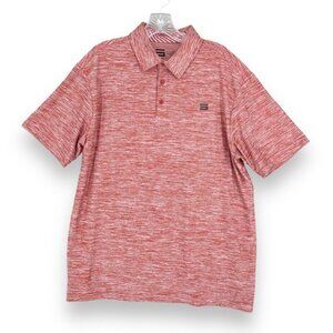 Three Sixty Six Polo Shirt Mens Large Red Performance‎ Golf Stretch Lightweight